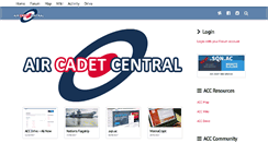 Desktop Screenshot of aircadetcentral.net