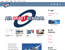 Tablet Screenshot of aircadetcentral.net
